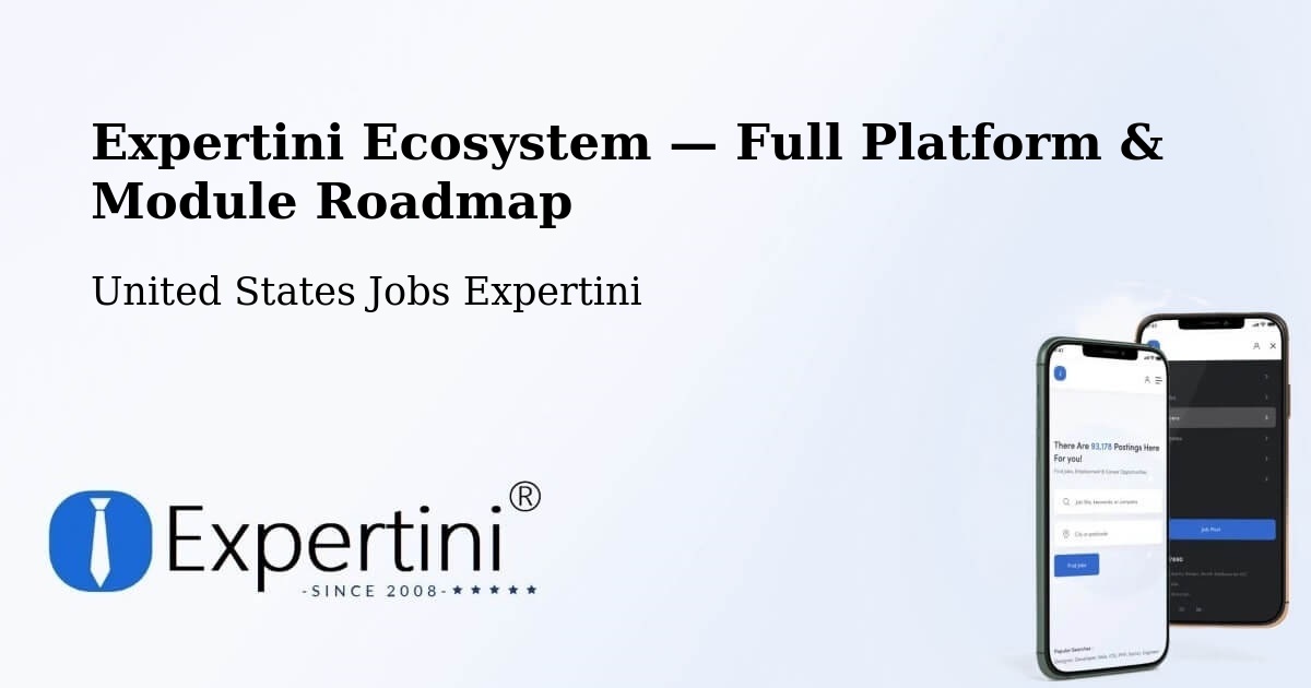 Expertini Ecosystem — Full Platform & Module Roadmap – Ripon